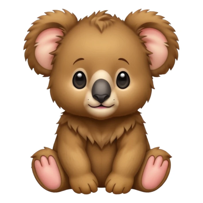 a lions mane on a Baby koala bear 🐨🦁 sticker