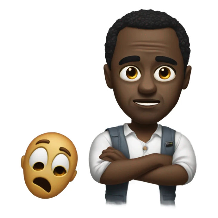 A hyper realistic version of a horror movie called the diddy  sticker