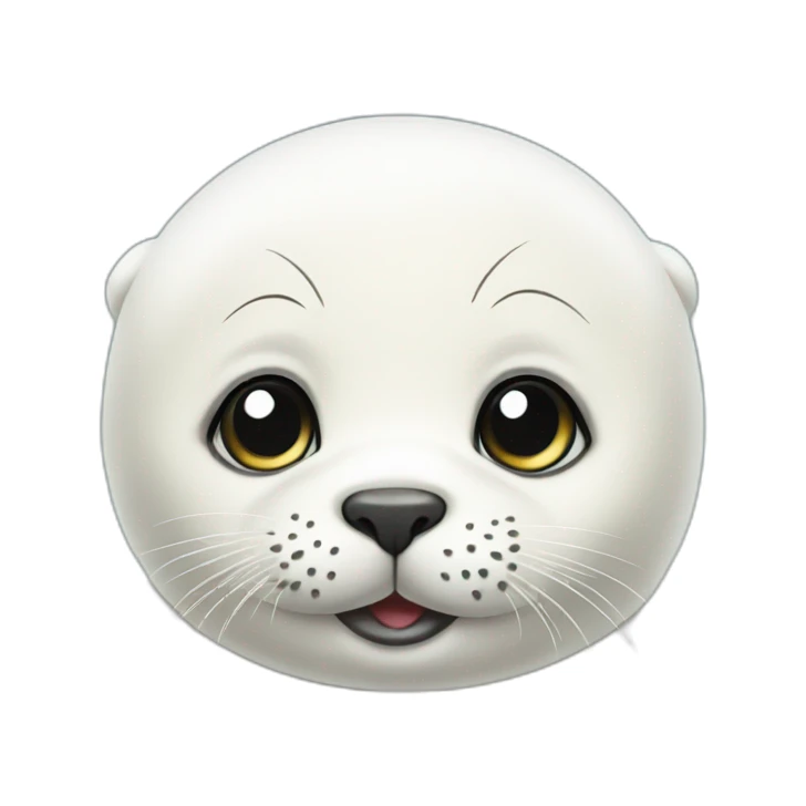 white-baby-seal sticker