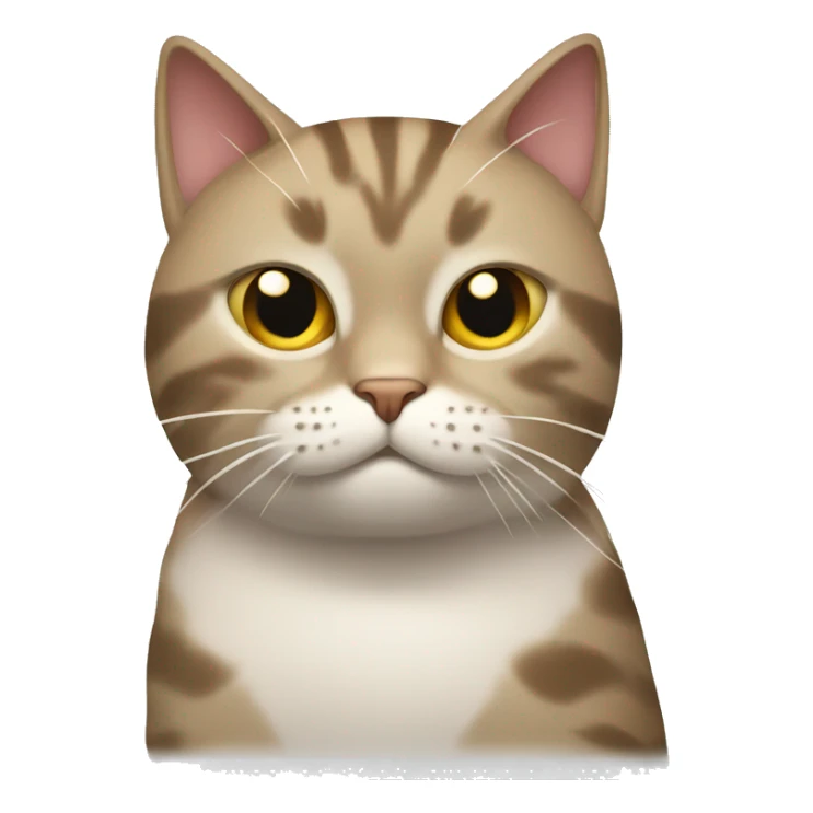 Cat looking beaten with stars around this head and looking goofy sticker