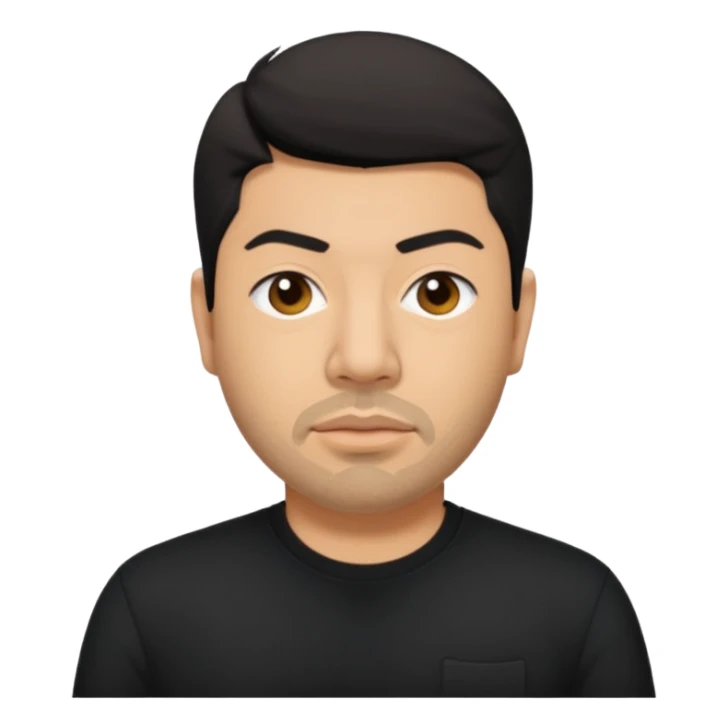 Chino Moreno with black shirt sticker