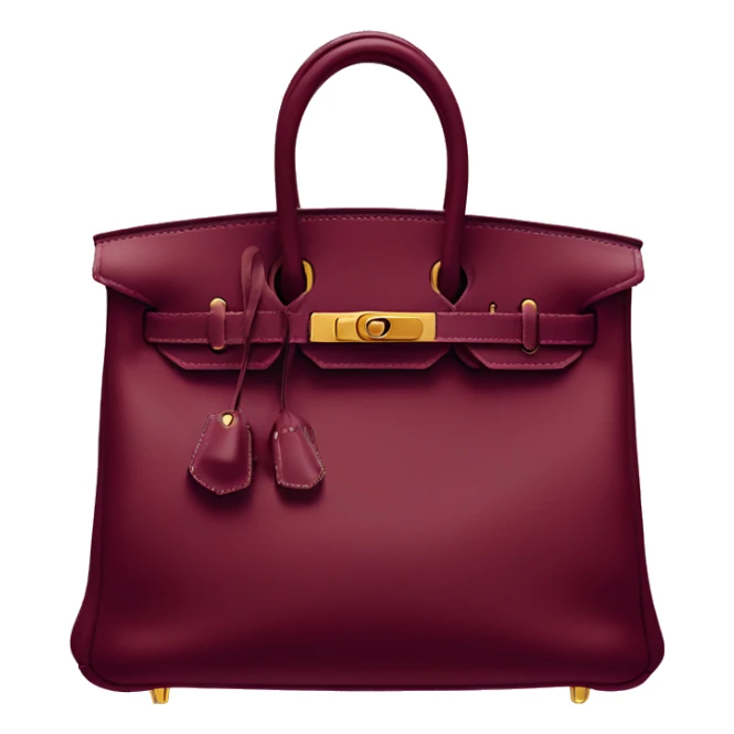 Hermes birkin in burgundy sticker