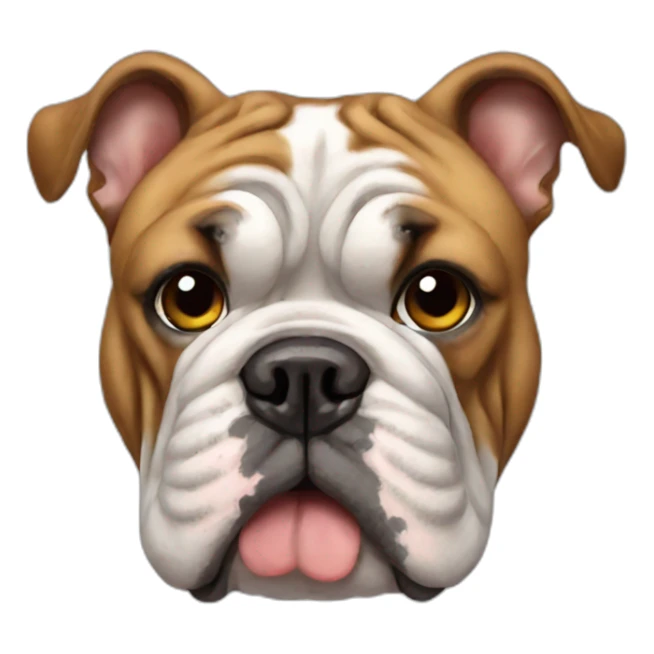 big english bulldog sticker