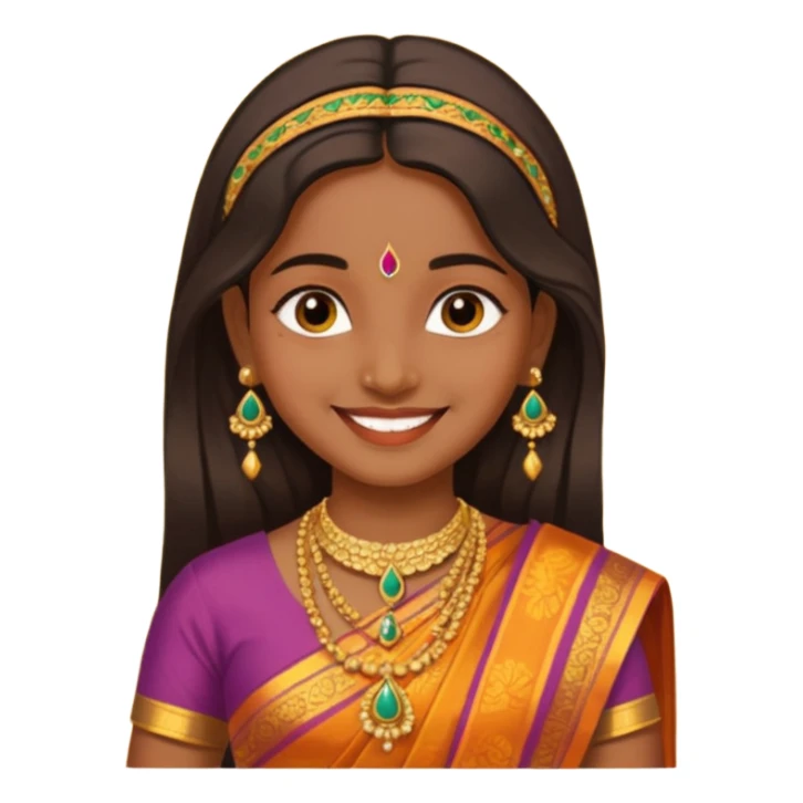 South India aesthetics for a girl’s picture  sticker