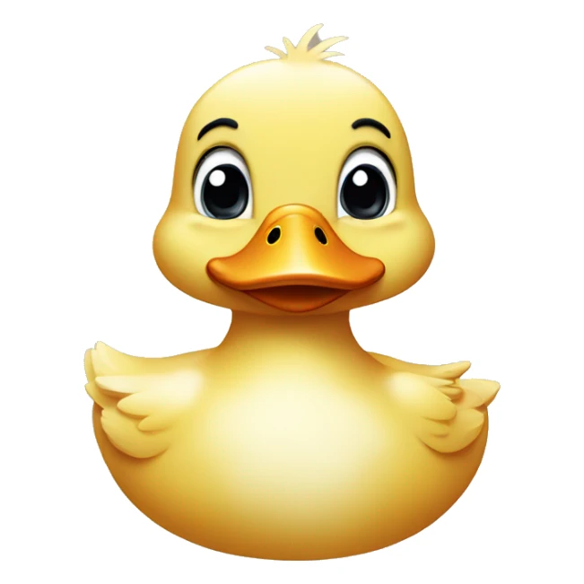 cute duck with heart eyes sticker