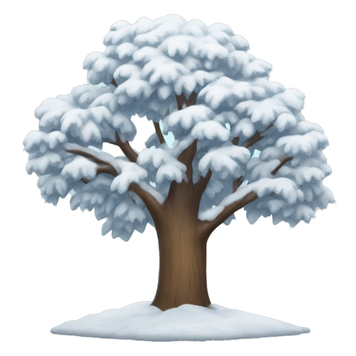 Snowy tree sticker