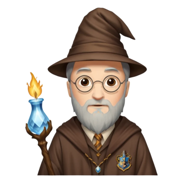 Harry Potter in Hogwats und mit Dombldor sticker