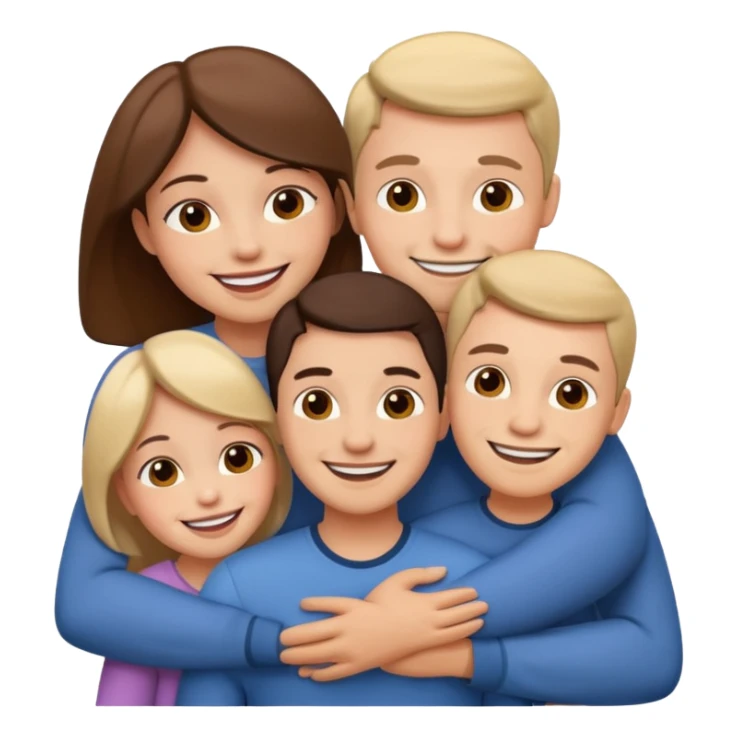 abrazar a mi papa mama he hijo sticker