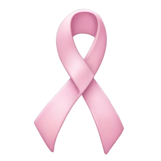 light Pink cancer ribbon sticker