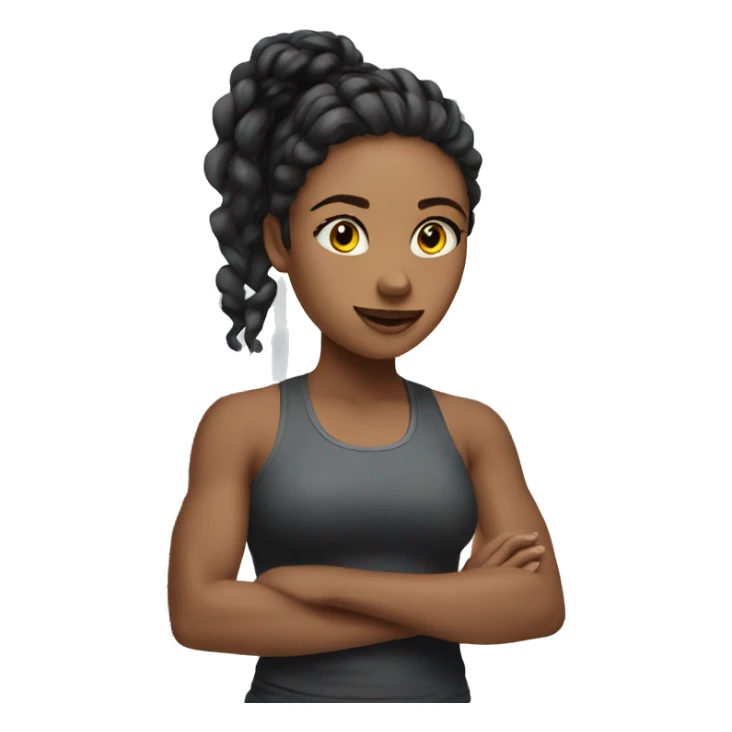 create Girl in the gym sticker