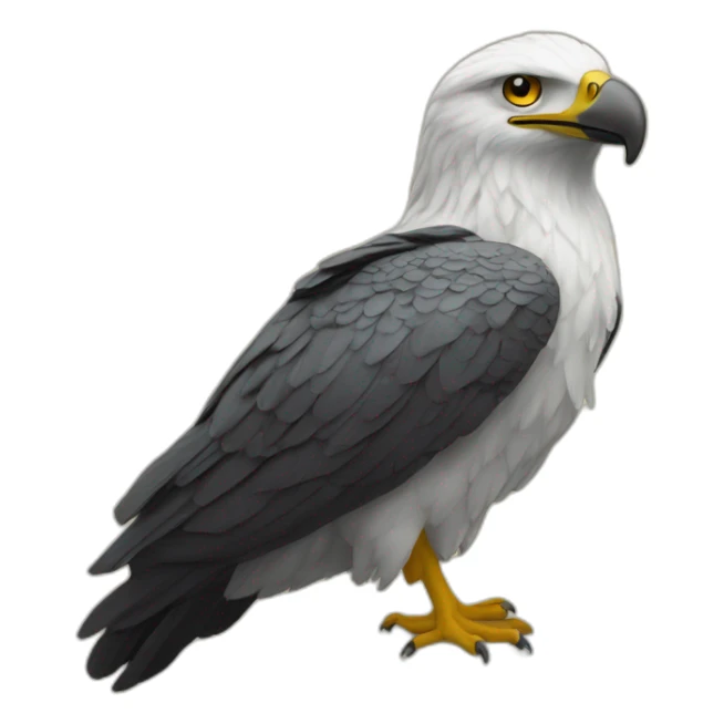 Signe aigle à deux tête avec les doigts sticker
