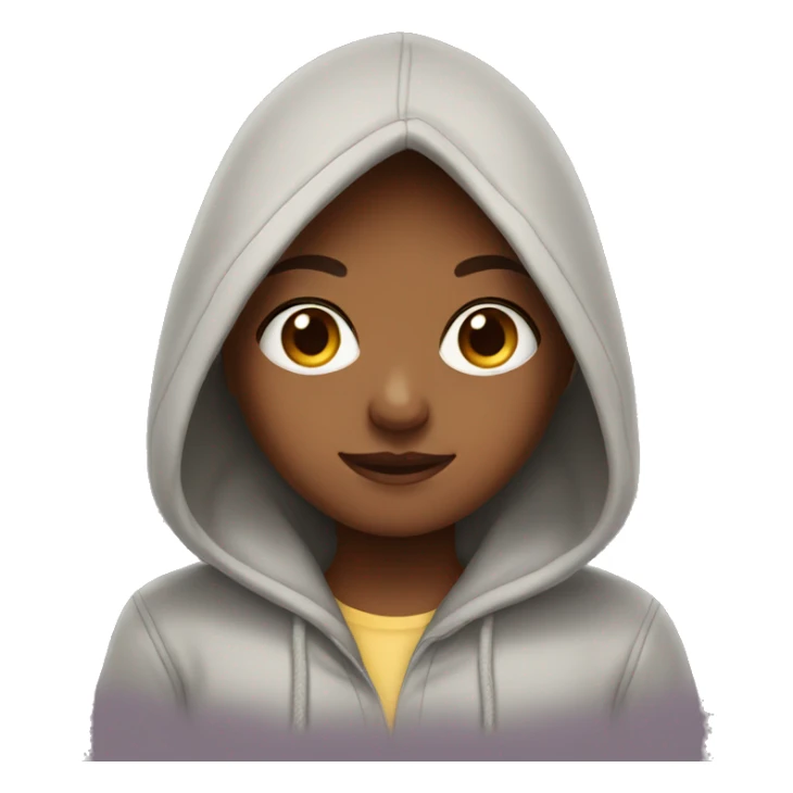 Cute hoodie girl sticker