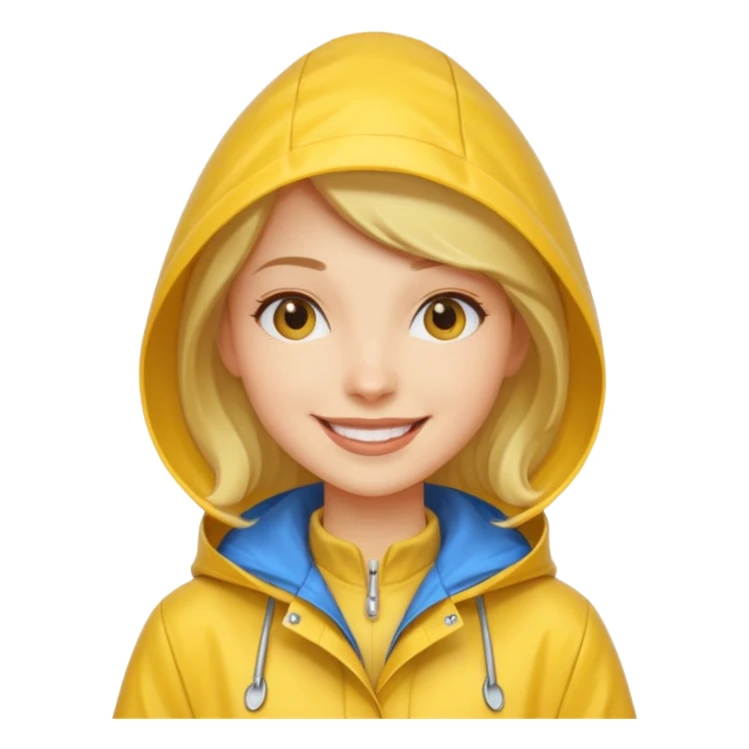 fotographer woman with rain coat sticker