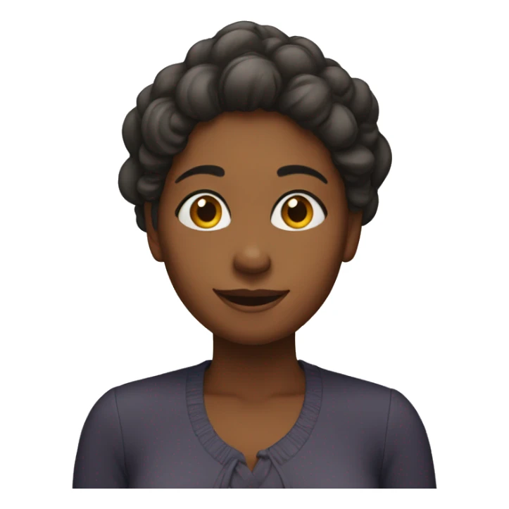 woman giving thanks sticker