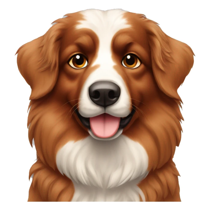 Berger australien 3 couleur rouge sticker