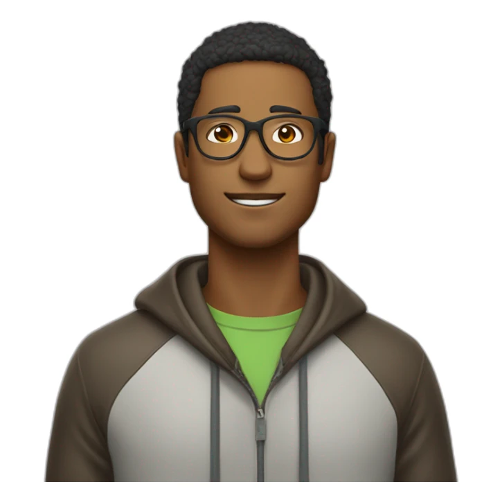 Homme avec une capuche et des lunettes  sticker