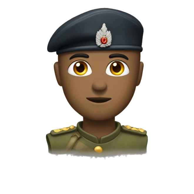 tete de soldat avec ecrit GG sticker