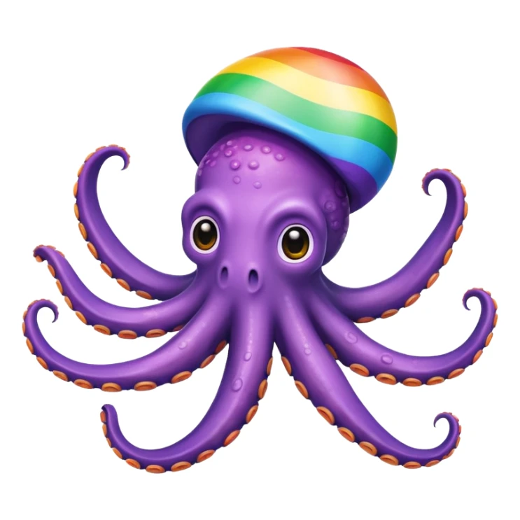 Octopus but woke and gay sticker