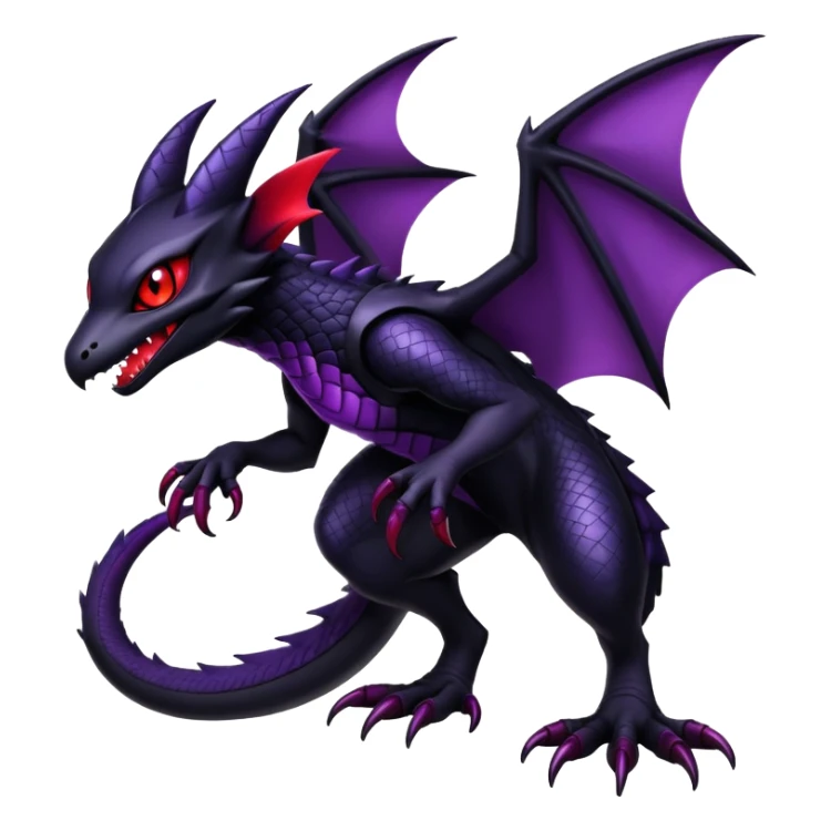 Shiny Epic Badass Gothic Dark Noibat-Salandit-Darkrai-Hybrid sticker