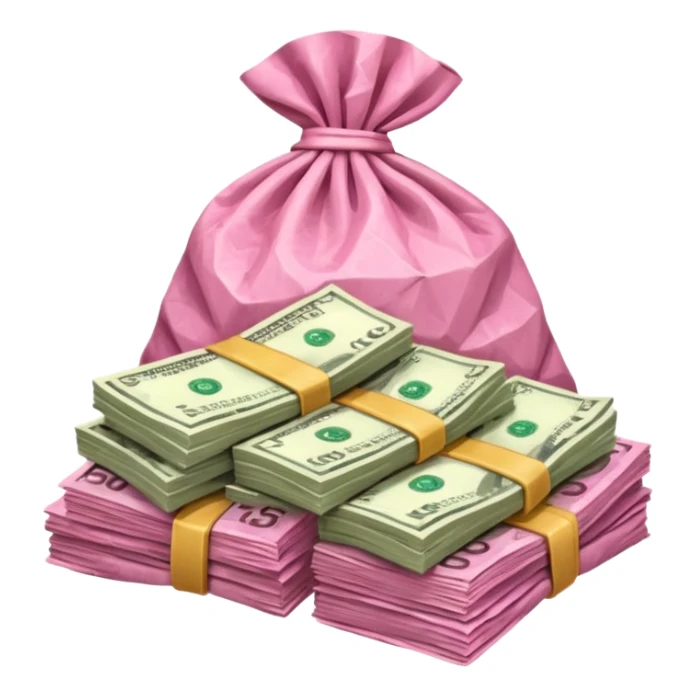 Falta dinero (color rosa) sticker