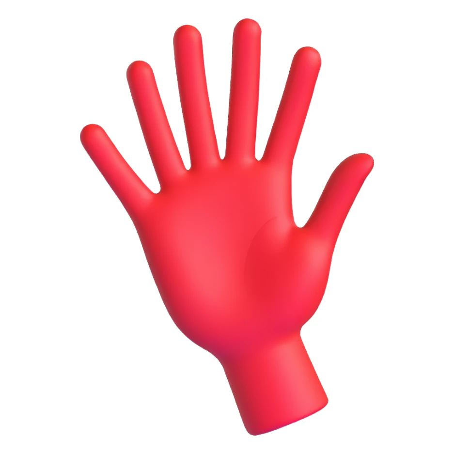 stop hand sticker