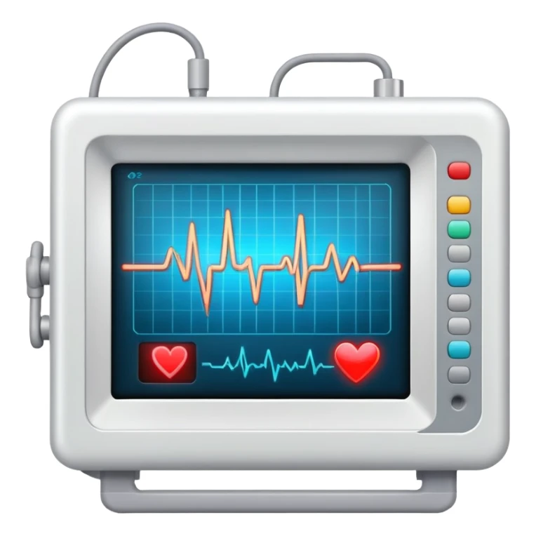 electrocardiogram monitor sticker