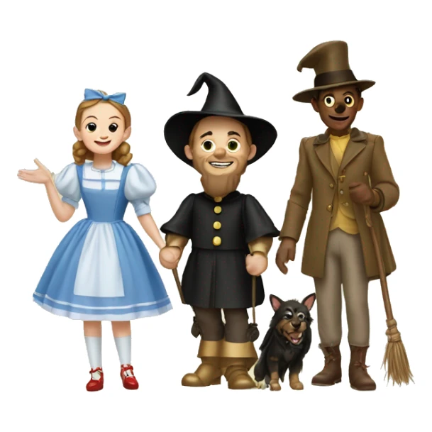 The wizard of oz characters sticker