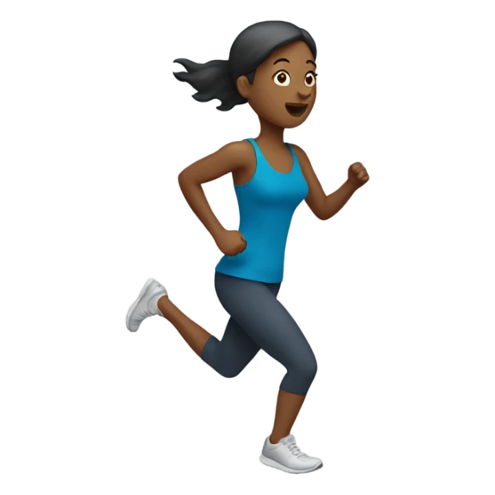 woman running sticker