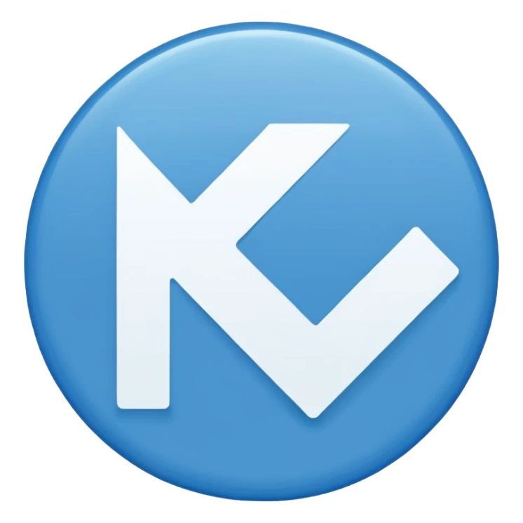 Un circulo de color azul claro que adentro este una palomita de color blanco sticker