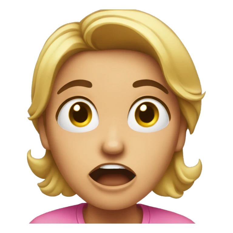 shocked reaction woman sticker