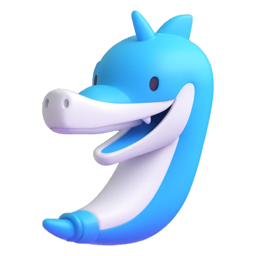 discord verified icon, 3D style, blue and white, shiny effect sticker