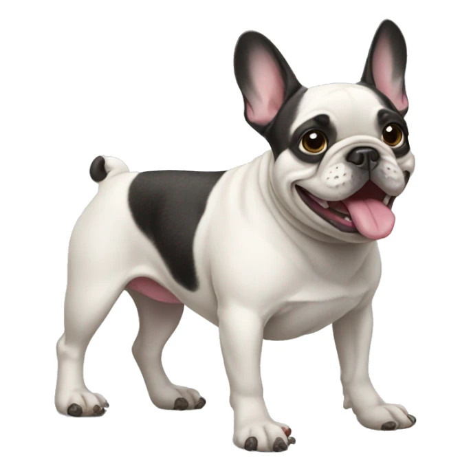 french bulldog wearing crocs sticker
