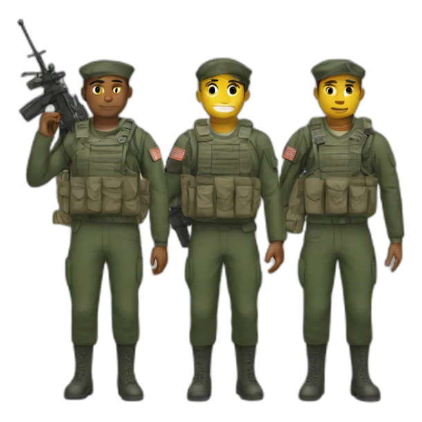 Symbol rescue military troops sticker