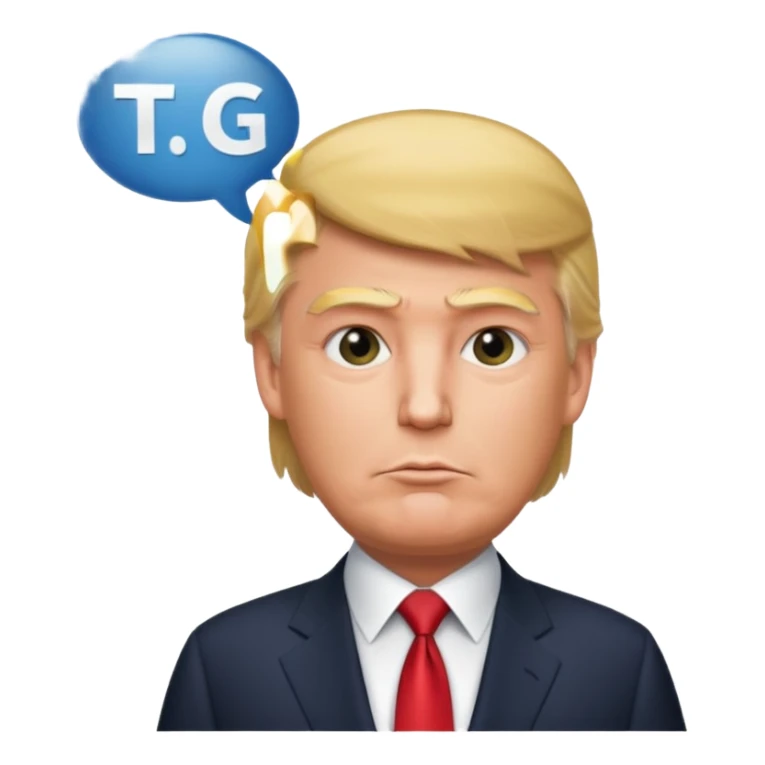 Trump  qui dit TG dans une bulle  sticker