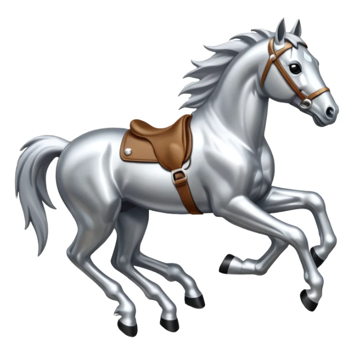 Ford Bronco silver pony sticker