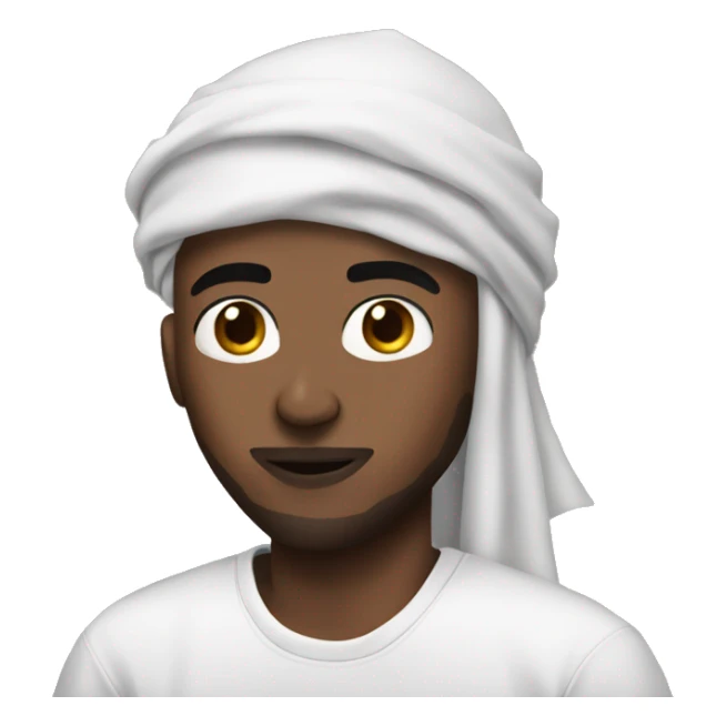 Nezy rapper with Muslim skin colour 4hqnd sign sticker