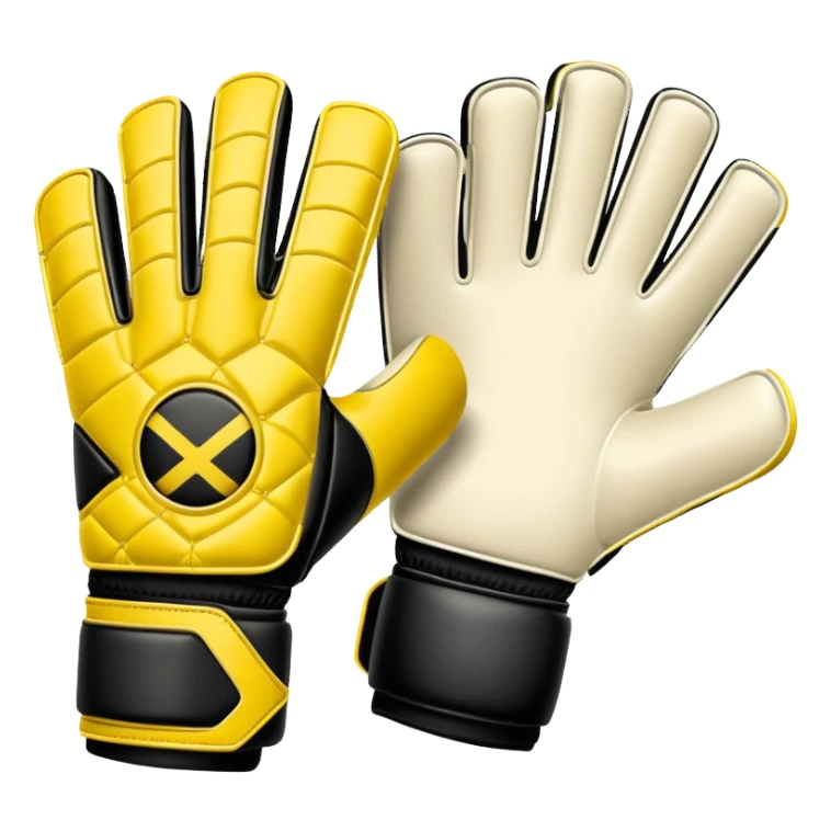 Soccer goalkeeper glove with padding and finger protection sticker