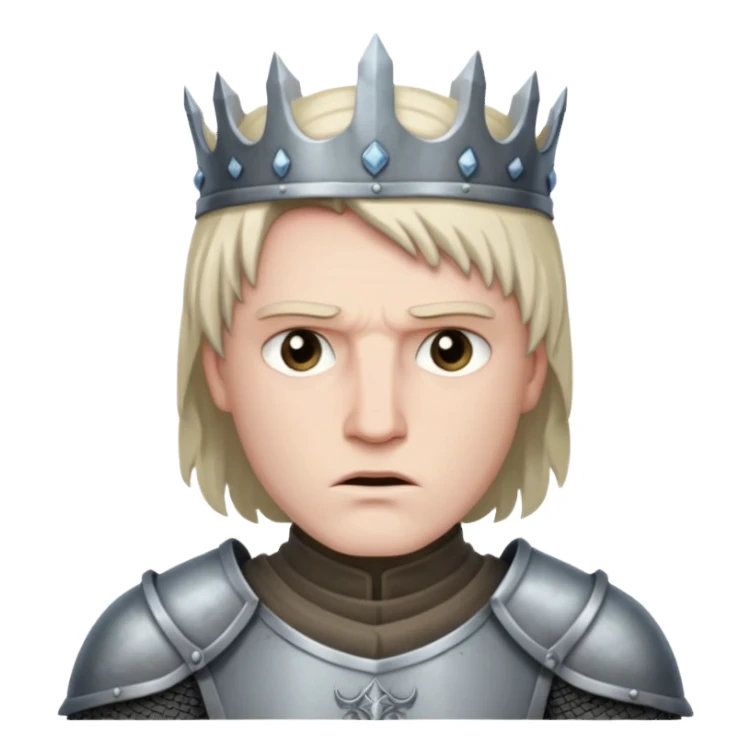 knight king  from Games of throne character face only front face sticker