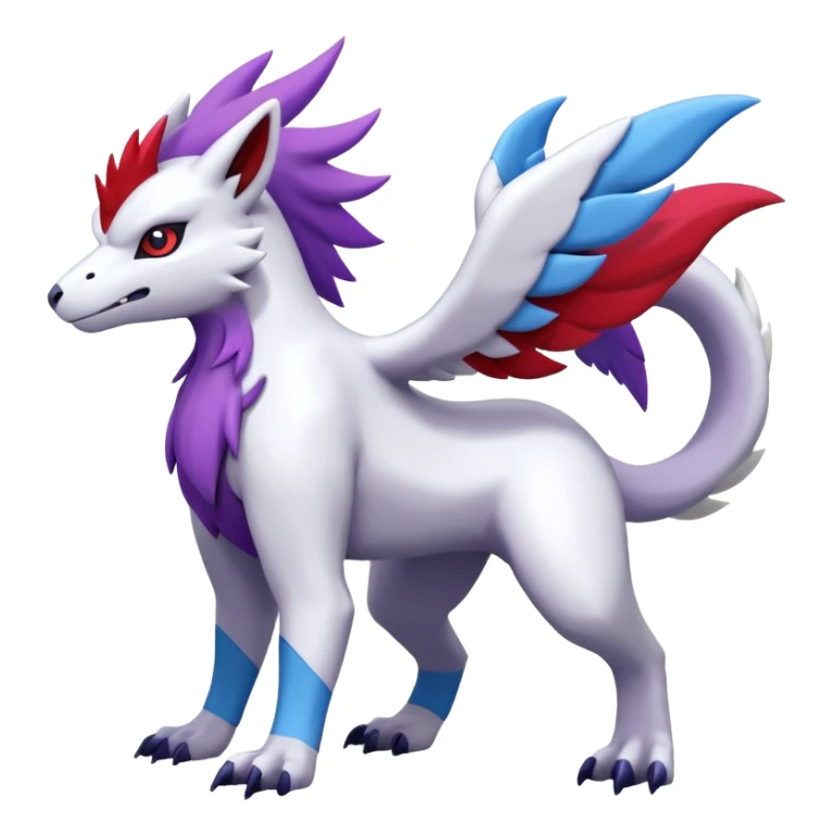 Absol-Reshiram-Zangoose-Palkia-Fusion (full body) sticker