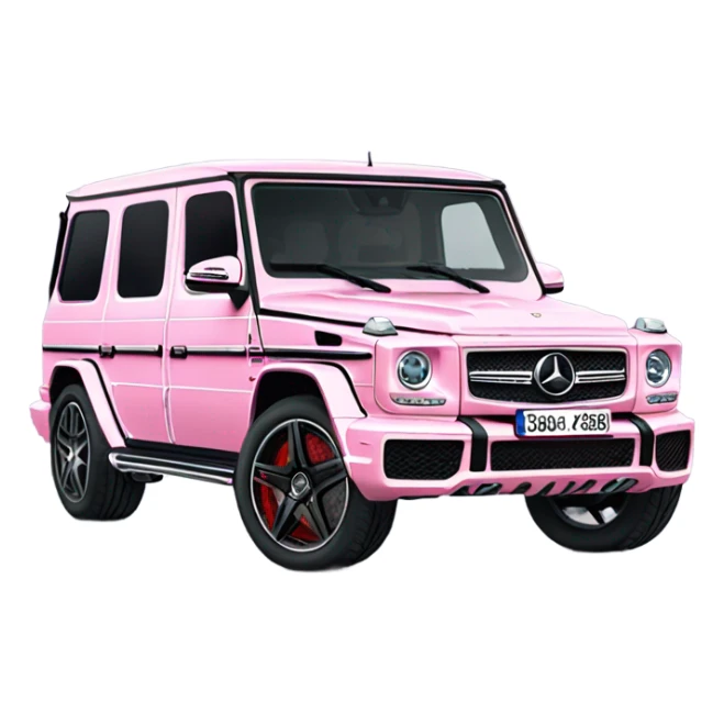 entire Mercedes-Benz G63 AMG light pink sticker