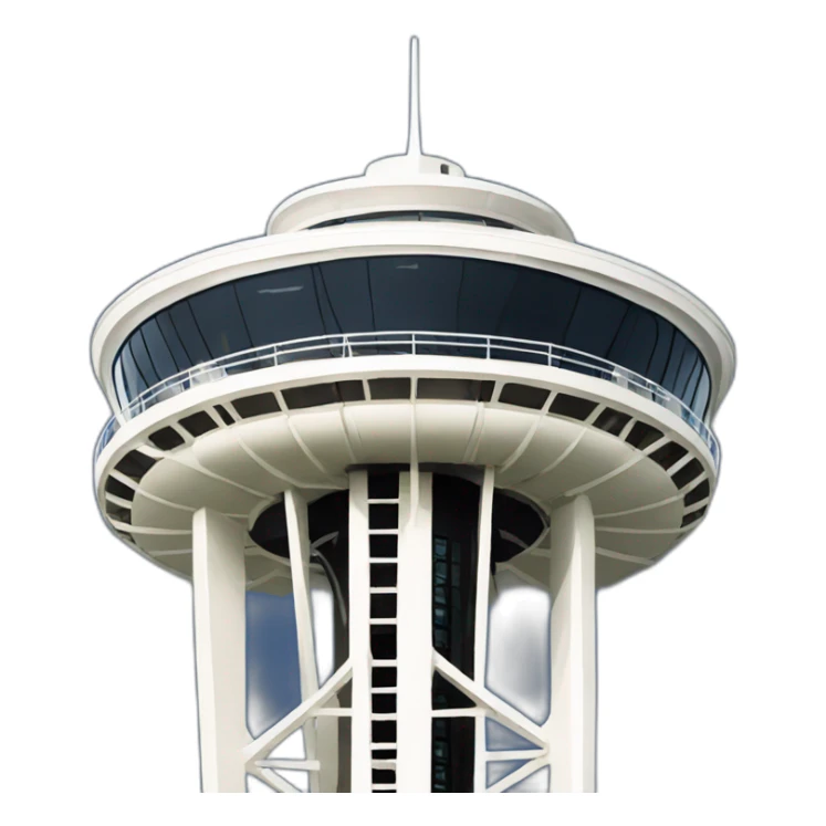 top of space needle building in seattle sticker