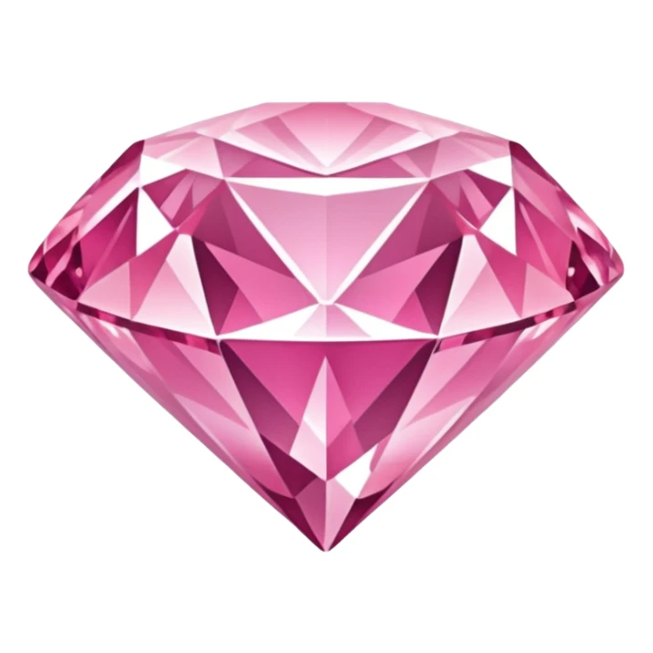 Create an emoji of a beautiful pink diamond that can be used in WhatsApp  sticker