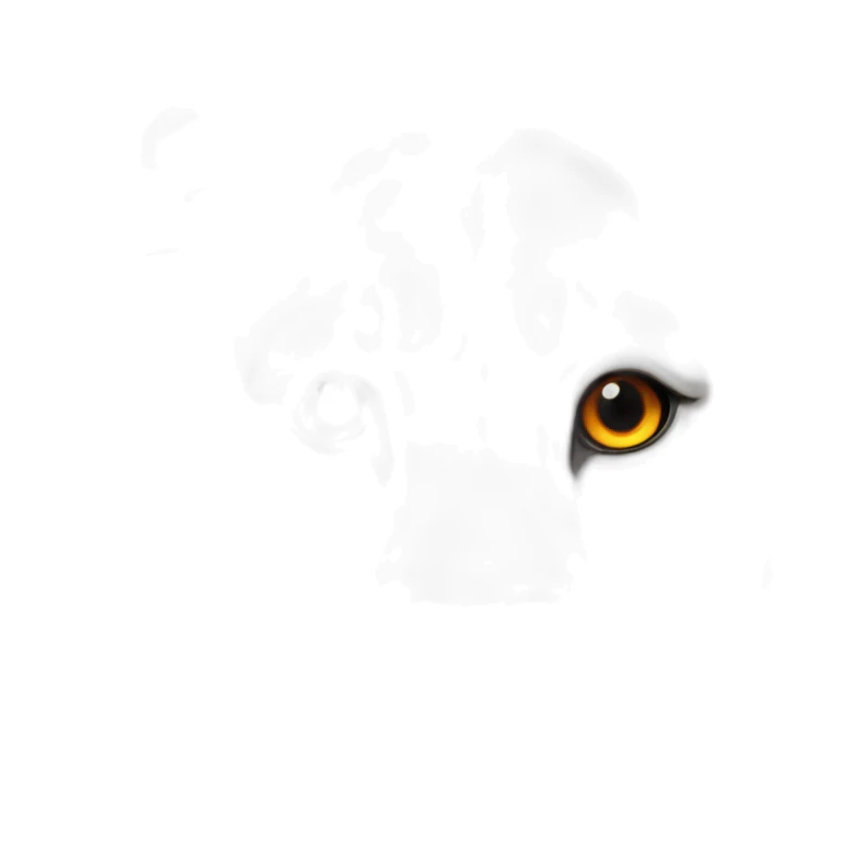 Lion blanc avec les yeux rouge sticker