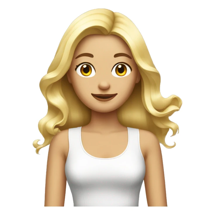 blonde girl at hairdresser sticker