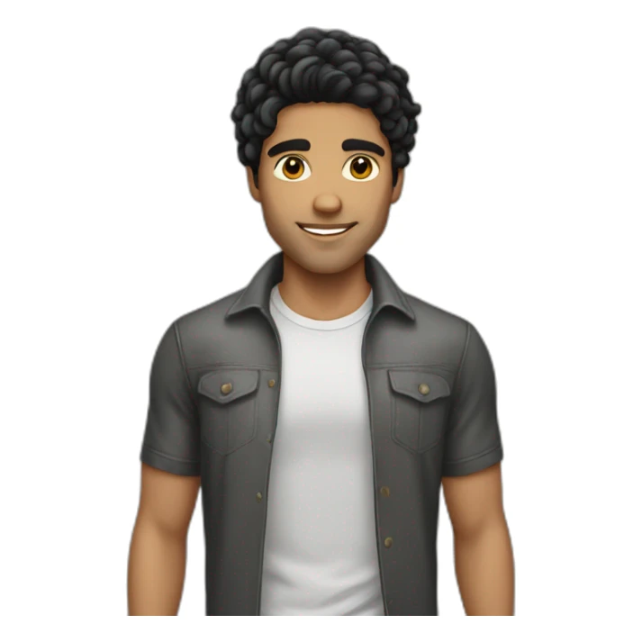 brazilian-white-guy-black-hair sticker