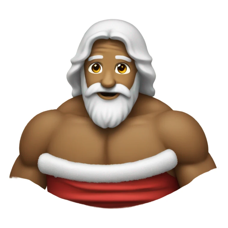 Jesus wrestling Santa Claus sticker