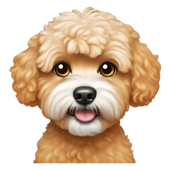 Orange maltipoo sticker