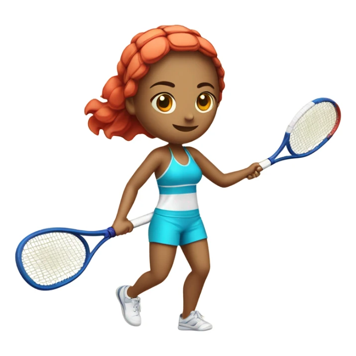 raquete beach tennis com bolinhas menina sticker