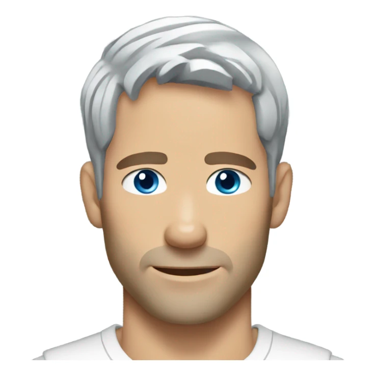 Paul Walker blue eyes grey hair  sticker
