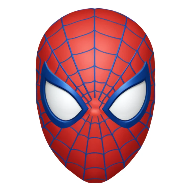 Spiderman head sticker